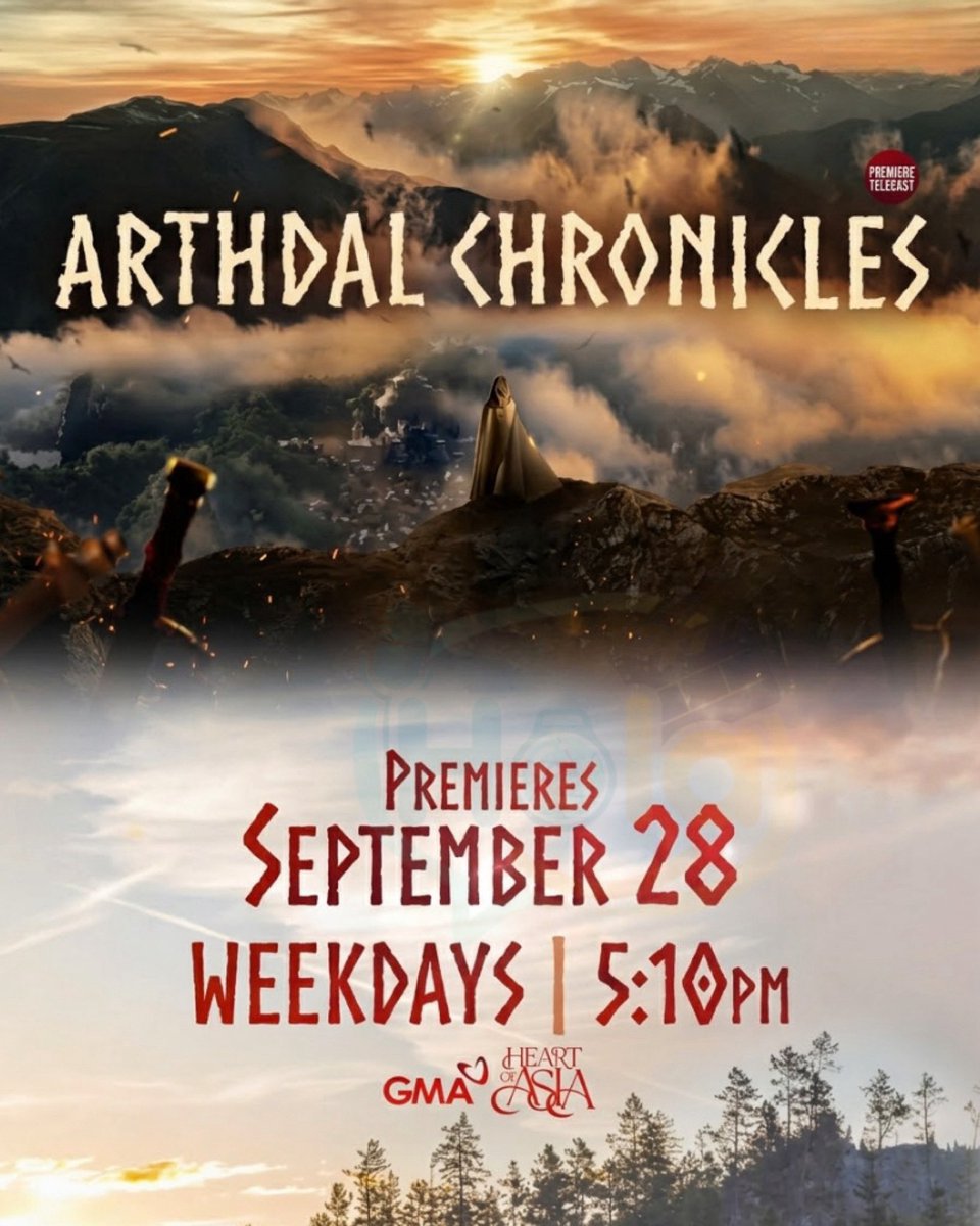 holaphofficial's tweet photo. THE LONG WAIT IS FINALLY OVER!
Ang isa sa iconic at epic Korean Fantasy drama noong 2019, parating na sa Philippine TV! Inihahandog ng #GMAHeartOfAsia ang #ArthdalChronicles, simula SEPTEMBER 28, WEEKDAYS, 5:10PM sa #GMA. (replacing Branding in Seongsu) https://t.co/MBs5VnWmro