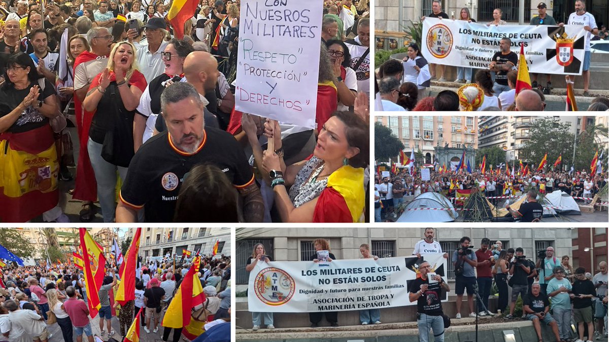 _ATME's tweet photo. Ceuta se vuelca con sus militares y convierte la concentración de @_ATME en un clamor de apoyo.
Arropó de forma masiva a sus #FAS. Militares agradecieron emocionados un respaldo que reafirma su papel esencial en la defensa y servicio a la ciudad
#ATMEactua
https://t.co/OkVi1tBDGg https://t.co/Ug8unpeecj
