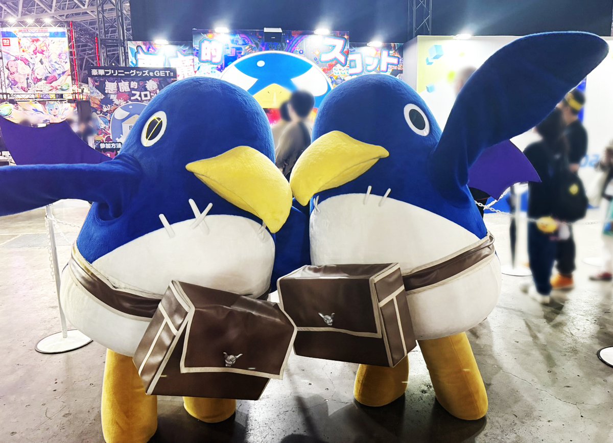 東京ゲームショウ2026 プリニー着ぐるみとの記念撮影写真