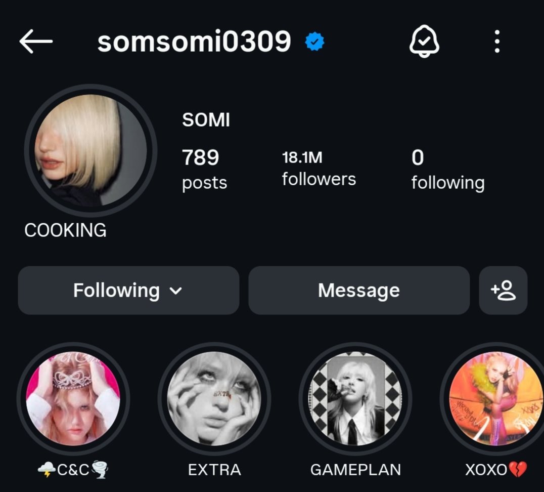 SOMI_CLOUD's tweet photo. Sommungchi. To help Somi’s IG follower count recover, I would appreciate it if you could follow &amp; share updates from her IG whenever possible in everywhere. Her follower count has been steadily dropping bc so many people have been reporting her account since last year. Thank you. https://t.co/I1TfafbrWS