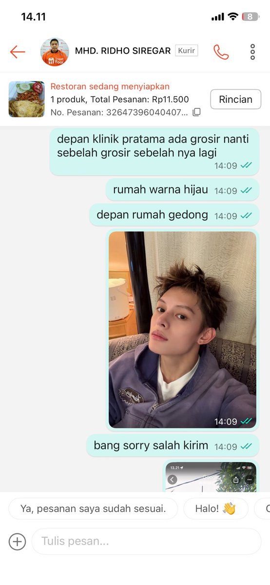 AelricKura18332's tweet photo. pesenan ku langsung di cancel gara gara ga sengaja kekirim foto James Cortis lailahailallah https://t.co/egi65JhkK8