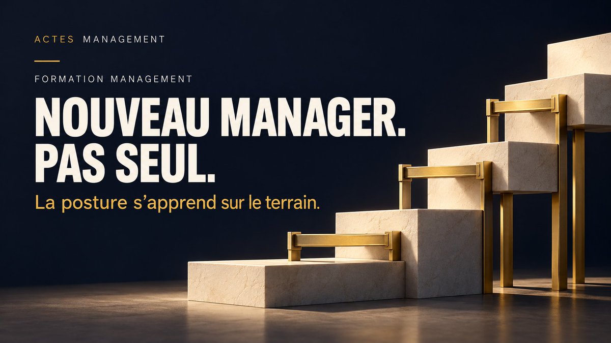 actesmanagement's tweet photo. Nouveau manager ? Prenez vos marques.

1re formation accompagnée en direct et réglée : Passeport offert, −40 % sur les modules à télécharger pendant 90 j. Code personnel, sans cumul.

Programme et devis : https://t.co/0yzbP8YMDH https://t.co/9faIU4ZOPH