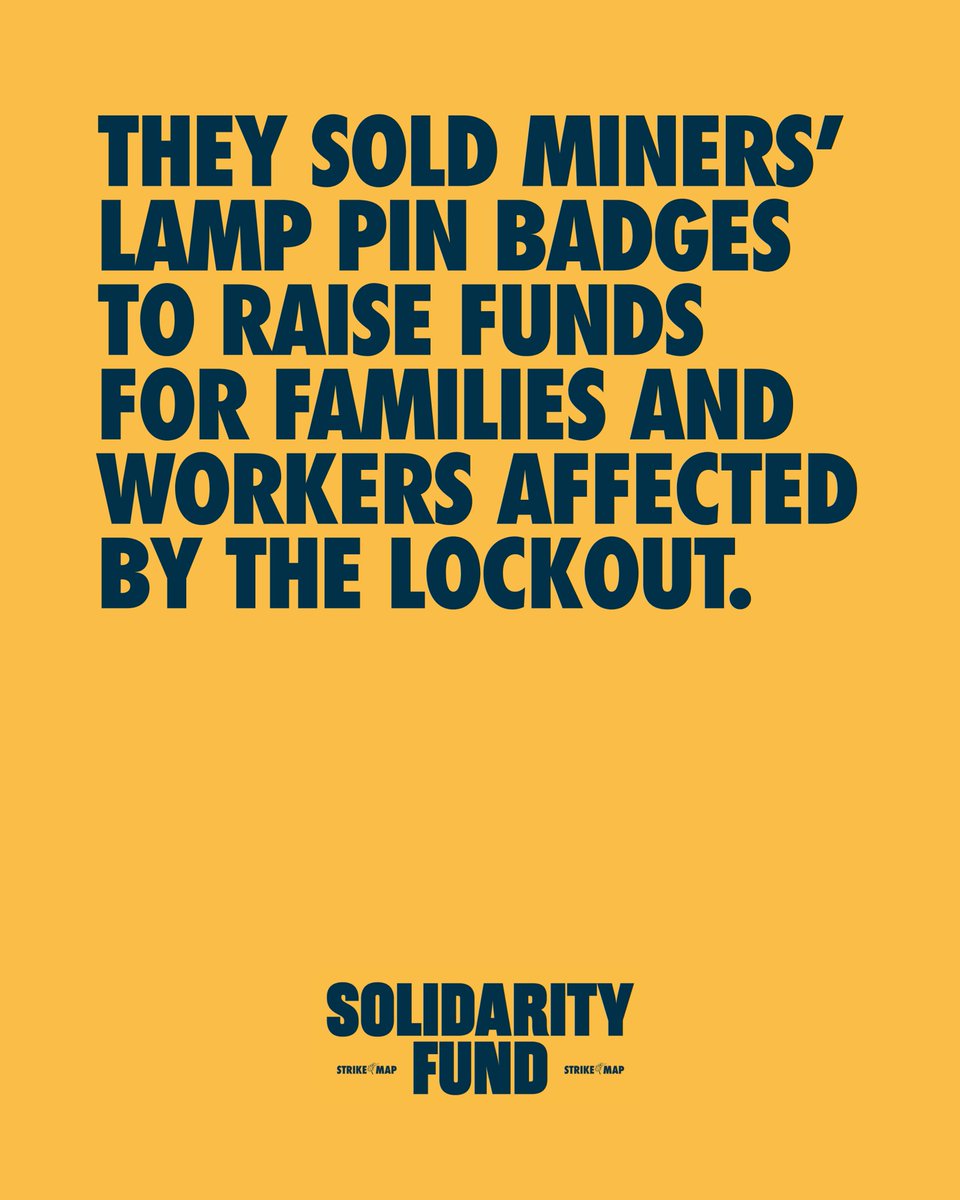 strike_map's tweet photo. NEW π¨ | Introducing our #StrikeMap #SolidarityFund pin.
During this important #GeneralStrike100 year, we have been inspired by the incredible organising of women supporting the strike and the lockout that followed. Selling miners' lamp badges to support families.
1/2 https://t.co/x05eqoe7SZ