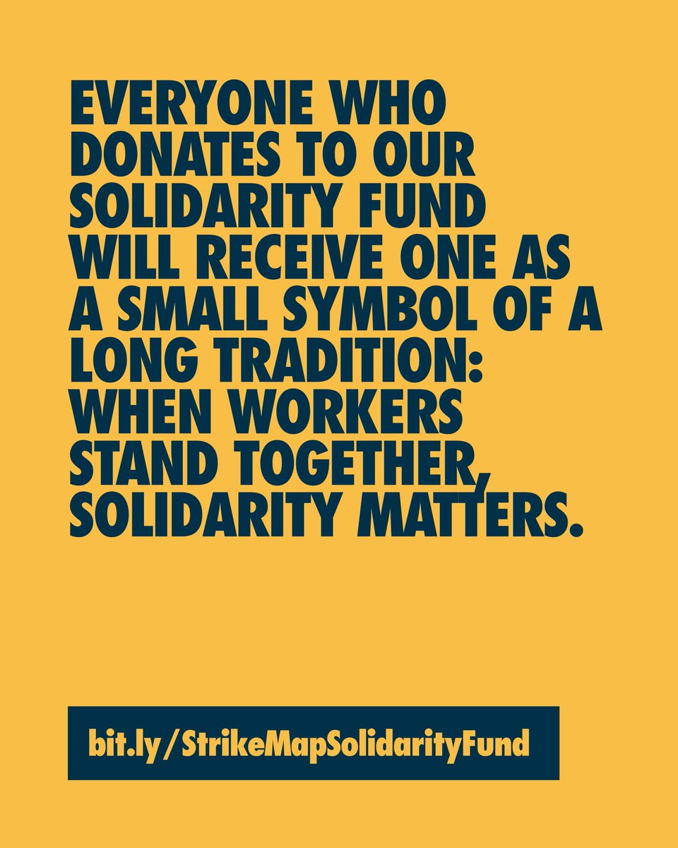strike_map's tweet photo. This badge follows in that proud tradition of #Solidarity.
To get your hands on one of these special badges, donate to the #SolidarityFund: https://t.co/HP0XFIJIwK
#StrikeMap #GS100 #Unions #Workers #TradeUnions
2/2 https://t.co/9izFQPW0dF