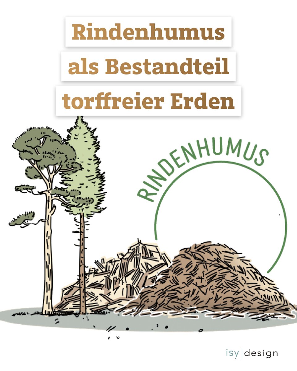 FNR_eV's tweet photo. Rindenhumus ist wichtiger Bestandteil vieler torffreier Blumenerden. 🌱 Er lockert die Erde, verbessert Wurzelbelüftung und fördert Wasserdurchlässigkeit. Tipp: Regelmäßig stickstoffbetont düngen und lieber häufiger in kleinen Mengen gießen. Mehr dazu: https://t.co/rW3zMZf86t https://t.co/Ys49bO1YKS
