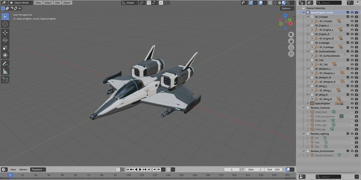 mmsdaus's tweet photo. @ChatGPT  astra for hard surface modeling, took 18min:
* imagegen 2.5 with gpt to create concept art, then 
* codex astra high with blender-cli skill for @Blender  modeling https://t.co/AoR8NxQxAL