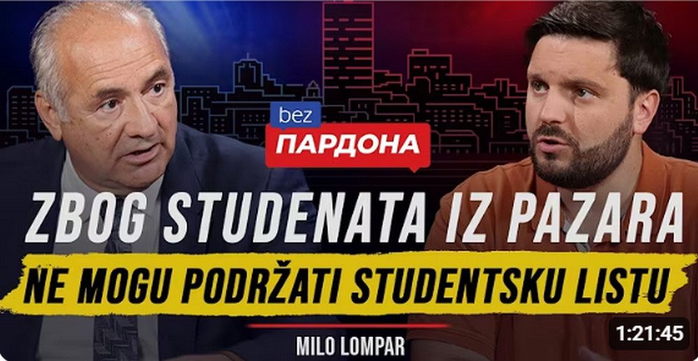 DGosteljski's tweet photo. Зашто је Данило извукао овај наслов? Ломпар то није рекао, чак се тако нешто није могло извући ни из ширег контекста. Данило ми је Деловао као разуман и коректан млади човек. Или је ово политика КТВ телевизије, која је кренула да се прешалтава у Дикићевом (грађанистичком) стилу? https://t.co/n7RpX189ry