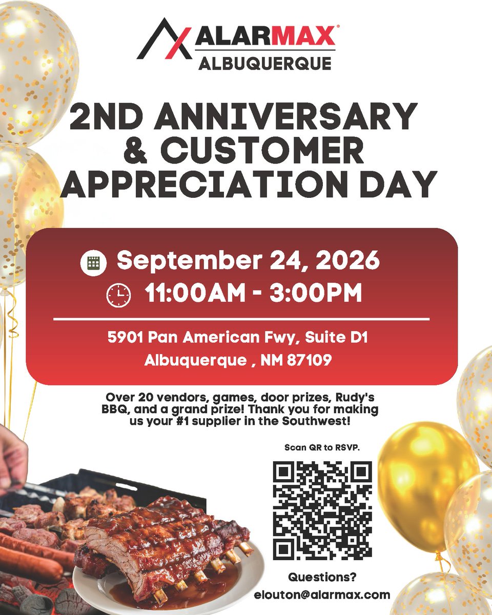 AVYCON_AIVO's tweet photo. Visit our booth at the #AlarMax #Albuquerque Customer Appreciation Day & Trade Show! Catch live demos of Starllion Cloud VMS and Diversity cameras. See you there!
#surveillance #security #securitycamera #StarllionCloudVMS #CustomerAppreciationDay #VendorTradeShow #NM #NewMexico https://t.co/gGbVaGxl26