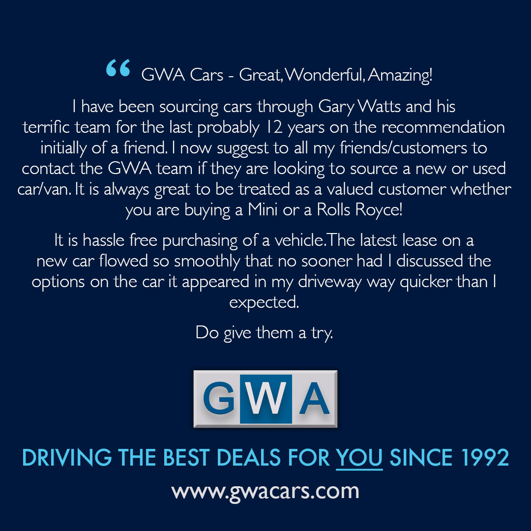 ElinMintengv's tweet photo. Looking for the perfect vehicle? GWA Cars has supplied new and used cars since 1992. Our 5-star reviews speak for themselves. Explore our leasing deals or let us source any vehicle to suit your needs. Call 01243 510650. https://t.co/BM2aorUrCX
