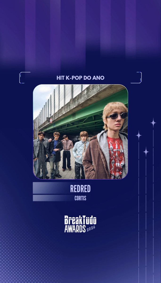 cortisconnect's tweet photo. 🇧🇷 CORTIS has been nominated for 2 categories at the 2026 BreakTudo Awards!

🏆 Artista Revelação Internacional (International New Artist) 

🏆 Hit K-pop do Ano (K-pop Hit of the Year)

🗳️ HOW TO VOTE
⏰ September 17 ~ October 17 2026
The voting is 100% fan-voted 
No registration is needed!
Unlimited votes

- Open the official voting page
- Select CORTIS in both categories 
- Cast 5 votes at once
- Confirm your votes in the pop-up window.
- Then after that repeat the same process as many times as you can

📍 Awards ceremony will take place on November 24, São Paulo, Brazil. The award has a physical trophy presented to its winners and if CORTIS wins, they will receive that BreakTudo trophies