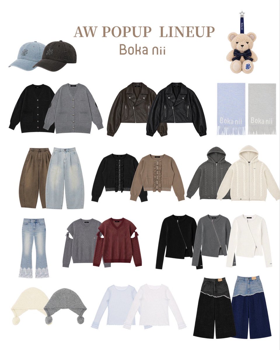 kasu_ps's tweet photo. Boka niiのPOPUPに並ぶ商品一覧
でた〜🪄

今回限定色多くてテンション上がる🎀🎀

9/19,20東京🗼
10/3大阪🐙
10/10 広島⛩️ https://t.co/y2AdeqRwJB