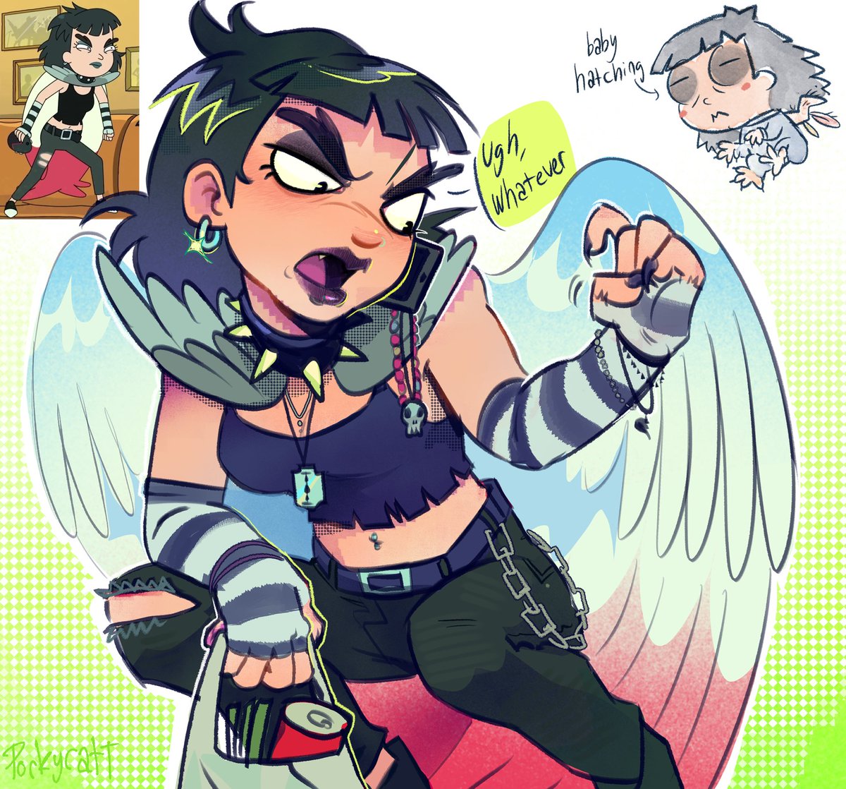 porkyratt's tweet photo. More bird daughter next season of Rick and Morty please https://t.co/Ifs6FJtsxl