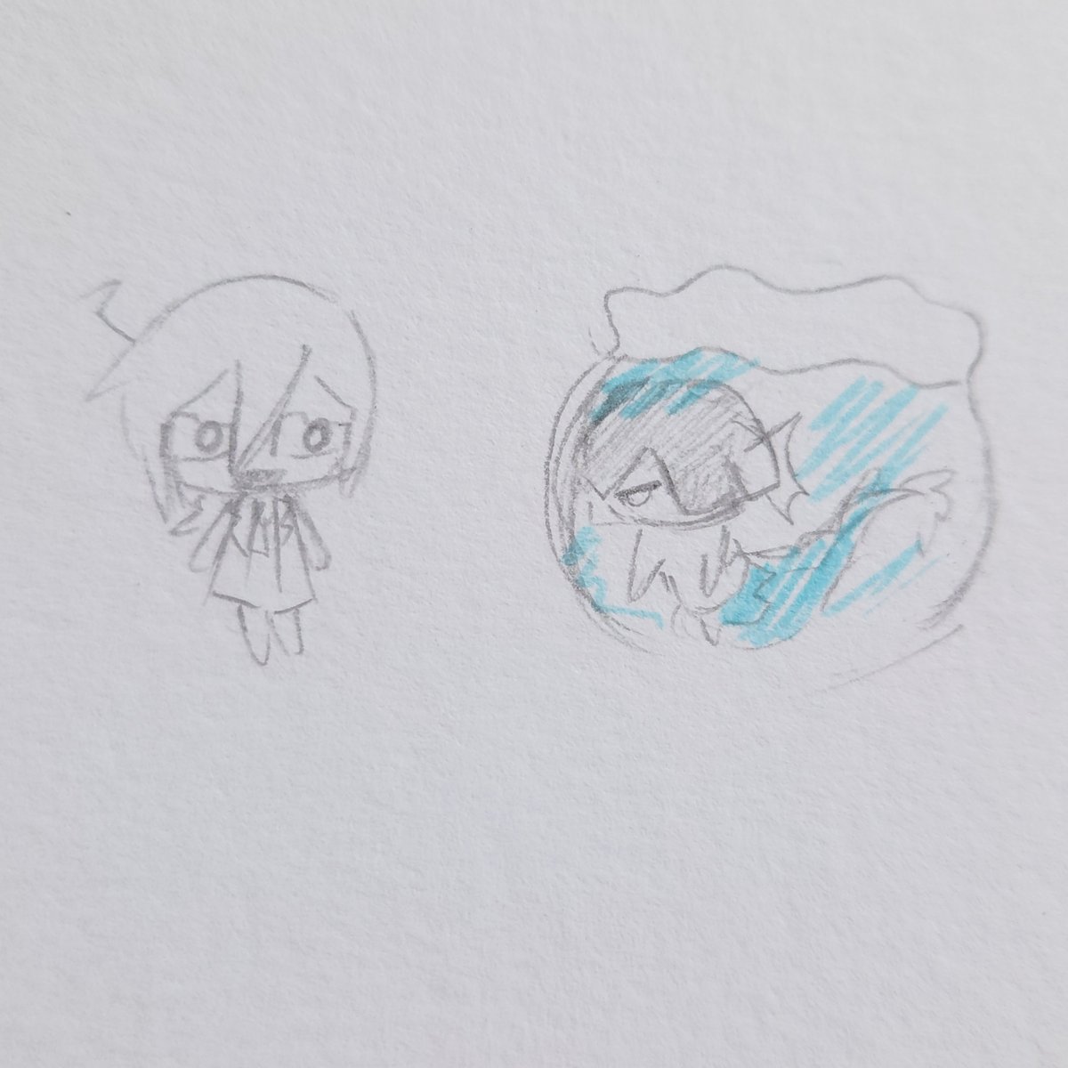 Elisis_A3's tweet photo. 人魚初めて描く
#真宵ヘキ #カロガド https://t.co/5E6u62PpIh
