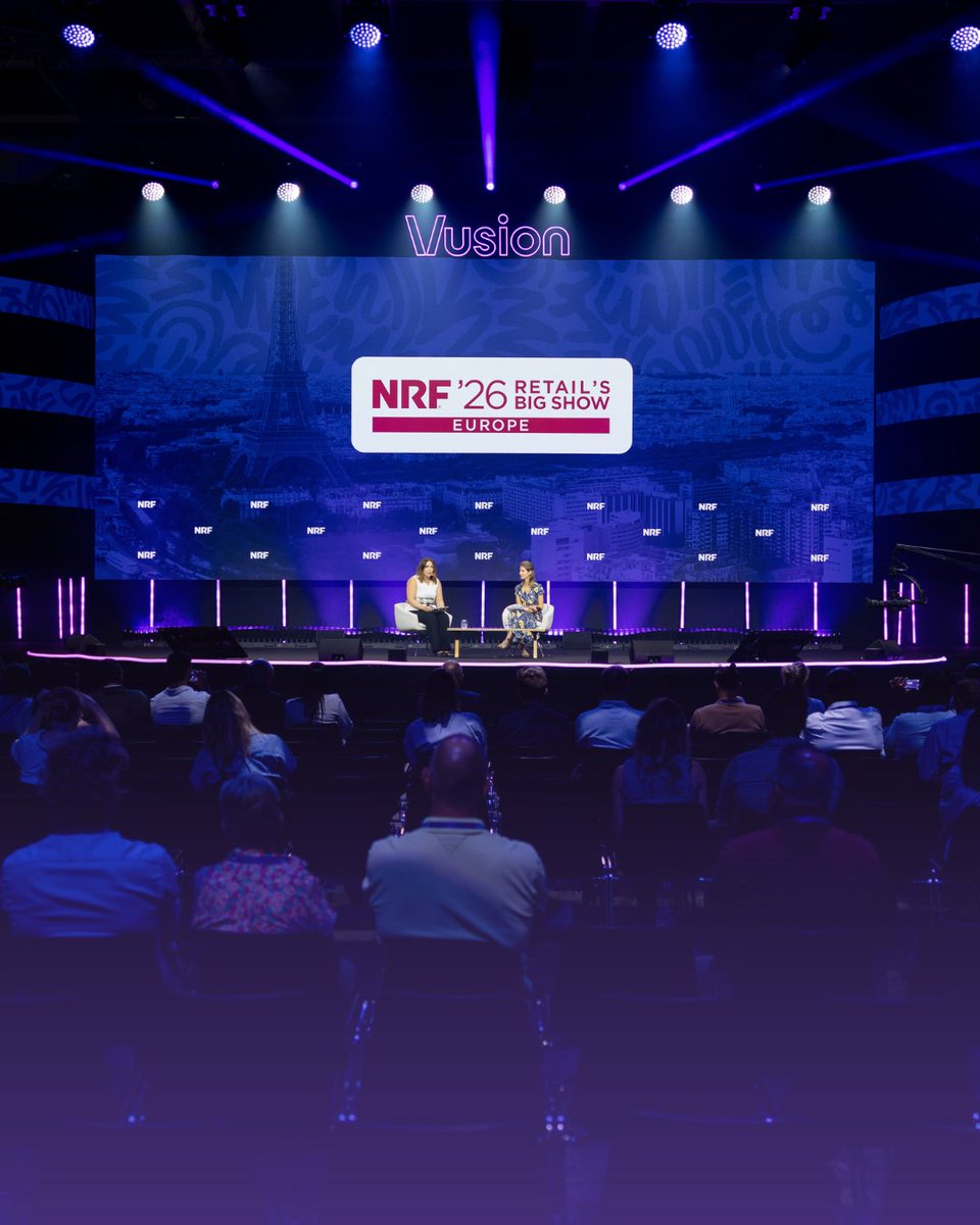 nrfeurope's tweet photo. Today is the final day of NRF 2026 Europe 🎤

🎟️ Get your pass: https://t.co/oJHvBm9jwJ

For the final day of NRF 2026: Retail’s Big Show Europe, choose the experience that matches what you are looking for:

💡 Big-picture insights on the Keynote Stage

🎯 Focused conversations in the Breakout Sessions

🚀 Emerging trends on the Innovation Stage

🛍️ Retail solutions and success stories during the Exhibitor Big Ideas Sessions

Swipe through the carousel, plan your day and make the most of every moment.

📍 Paris Expo Porte de Versailles

🕤 Today from 9:30am to 4pm

#NRFEurope #RetailInnovation #RetailInsights #TheNextNow