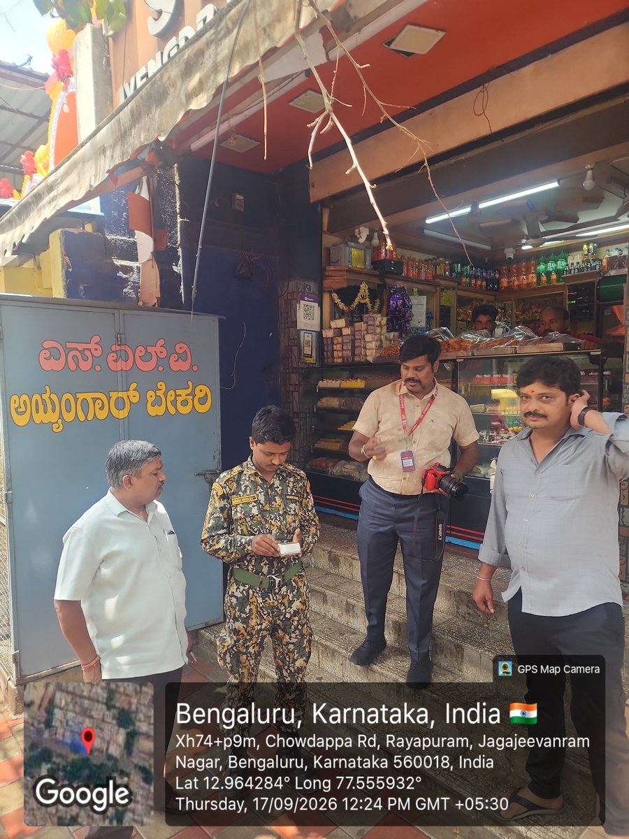GBA_office's tweet photo. 🚨 Footpath Violations Penalized | Chamrajpet Constituency

Bengaluru Solid Waste Management Limited (BSWML) has taken action against violations in Chamrajpet Constituency.

📍 Ward 141, Azadnagar
💰 ₹10,000 penalty for dumping waste on the footpath. Awareness was also given to prevent recurrence.

📍 Ward 137
💰 ₹10,000 penalty for footpath encroachment.

Citizens and establishments are urged to keep footpaths clear and avoid improper waste disposal.

#BSWML #SolidWasteManagement #Chamrajpet #Azadnagar #CleanBengaluru #FootpathEncroachment #wastemanagement