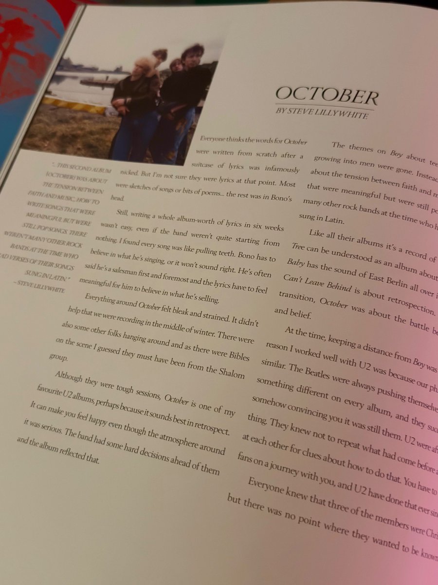 MateuszWiktorX's tweet photo. Today's playlist for rainy days - I love ❤️ this band. I was reminded of them again during a very difficult - if not the most difficult - time in my life. And they're lifting me back up again. #TheUnforgettableFire #October #U2October #U2TheCompleteLyrics #CompleteLyrics #U2com #U2fans