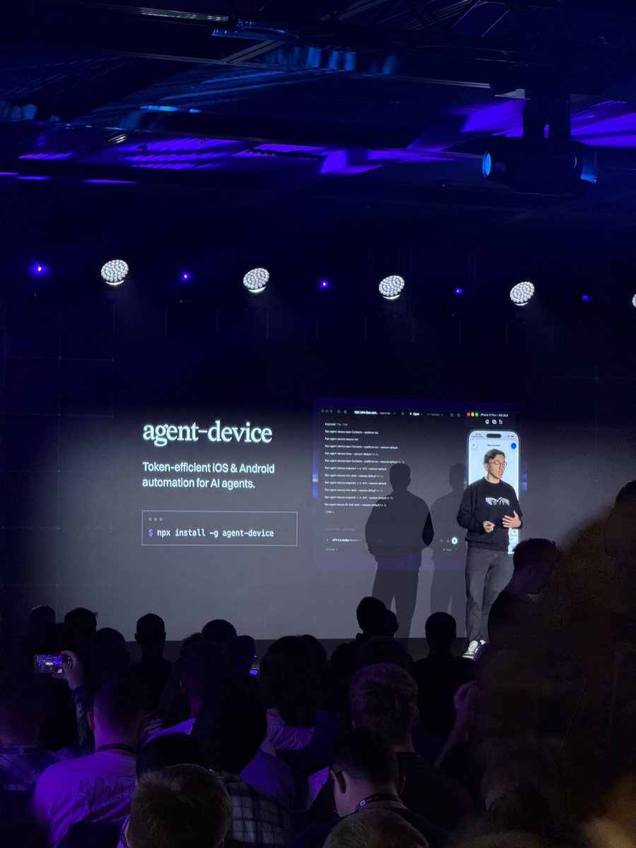 thiagobrez's tweet photo. @thymikee from vibe coding to agentic engineering with @agent_device https://t.co/f63AeJhpNT