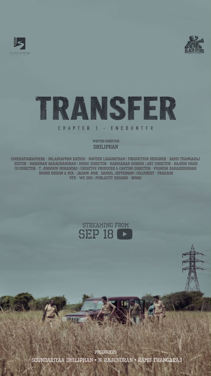 PriyaSavanji's tweet photo. Transfer, Tamil short streaming from tomorrow

Black Oyibo production House
@ArunMatheswaran presents

Produced by Silver stream Studios
@PriyaSavanji

@dhilip_selva @ramu_thangaraj @Deva180996
@vigneshR_off @Palakathir @HariharanSures1
@NagooranR @bovasoffl

@KapilVelavan https://t.co/wI0lGQVBwe