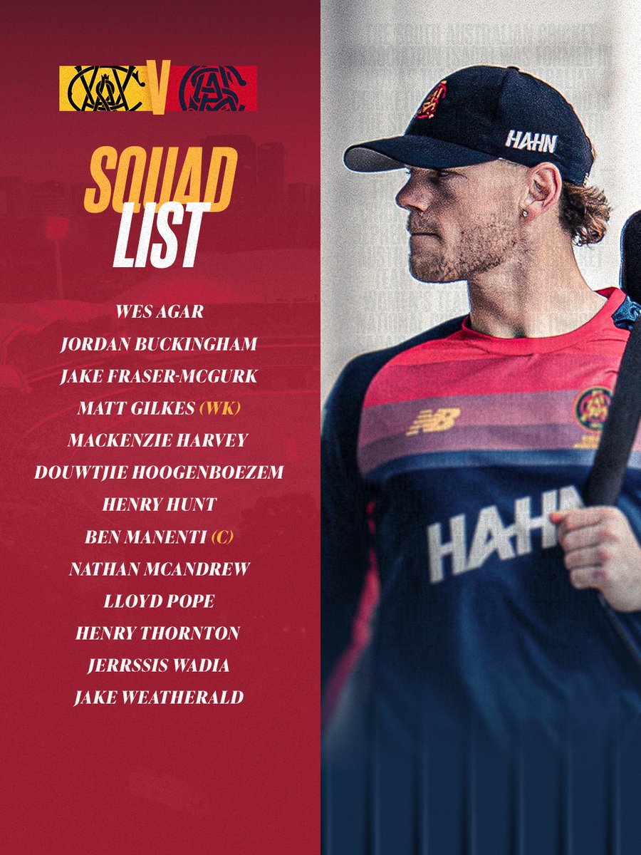 SACricketTeams's tweet photo. Locked in 🔒

Our squad is confirmed ahead of tomorrow’s opening One-Day Cup fixture against Western Australia. Read more → https://t.co/TQhCtirfra https://t.co/OMjVIhQATN