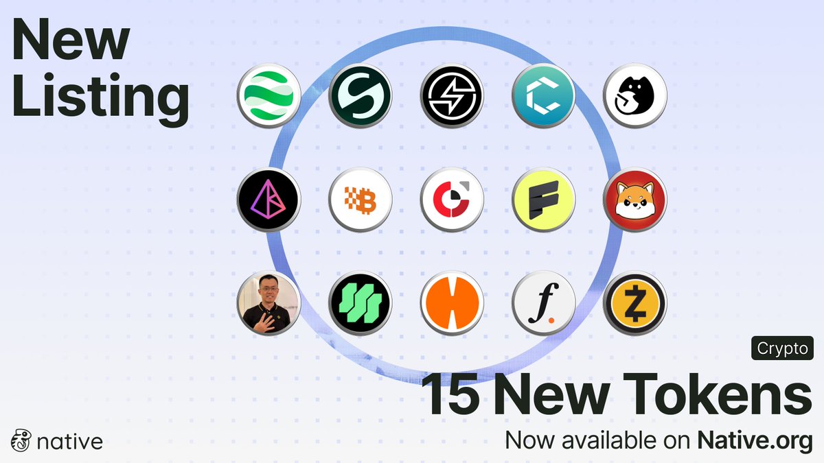 native_fi's tweet photo. New Tokens Listings:

Native is now providing liquidity for the following 15 tokens:

$DOS · $STABLE · $STAR · $CLO · $PIEVERSEU
$AKE · $BTR · $XAN · $COLLECT · $KOMA
$4 · $SUPER · $HEMI · $FF · $ZEC

Explore the live markets and start trading on Native Core: https://t.co/P1YDScrZf4