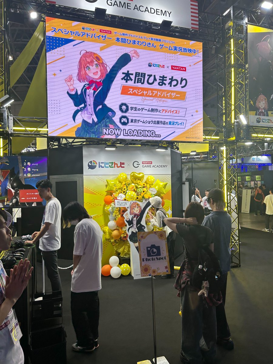 Red_Vantan's tweet photo. #TGS2026 今年もバンタンゲームアカデミーのブースを出展しています✨️

#にじさんじ コラボ作品も含めて、東京校・大阪校・名古屋校・福岡校のメンバーが制作した8つのゲームを試遊できます🎮️

ビジネスデイ1日目からたくさんの方に来場いただいています！ https://t.co/GgTAHb4CE4