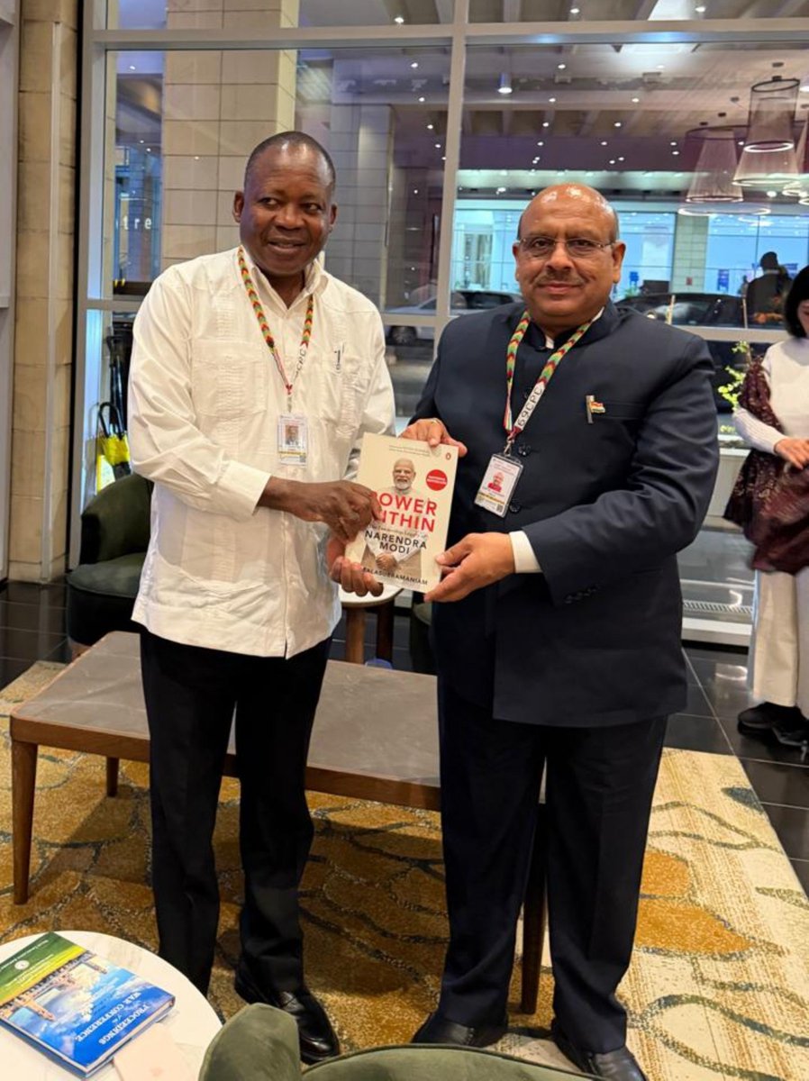 Gupta_vijender's tweet photo. Had a warm interaction with Dr. Christopher Kalila, Chairperson of the Commonwealth Parliamentary Association, during the 69th Commonwealth Parliamentary Conference in Cape Town.

On the occasion of Prime Minister Shri @narendramodi Ji’s birthday, I presented him with the book 'Power Within: The Leadership Legacy of Narendra Modi', highlighting the journey and leadership legacy of India’s Prime Minister.

#CPC
