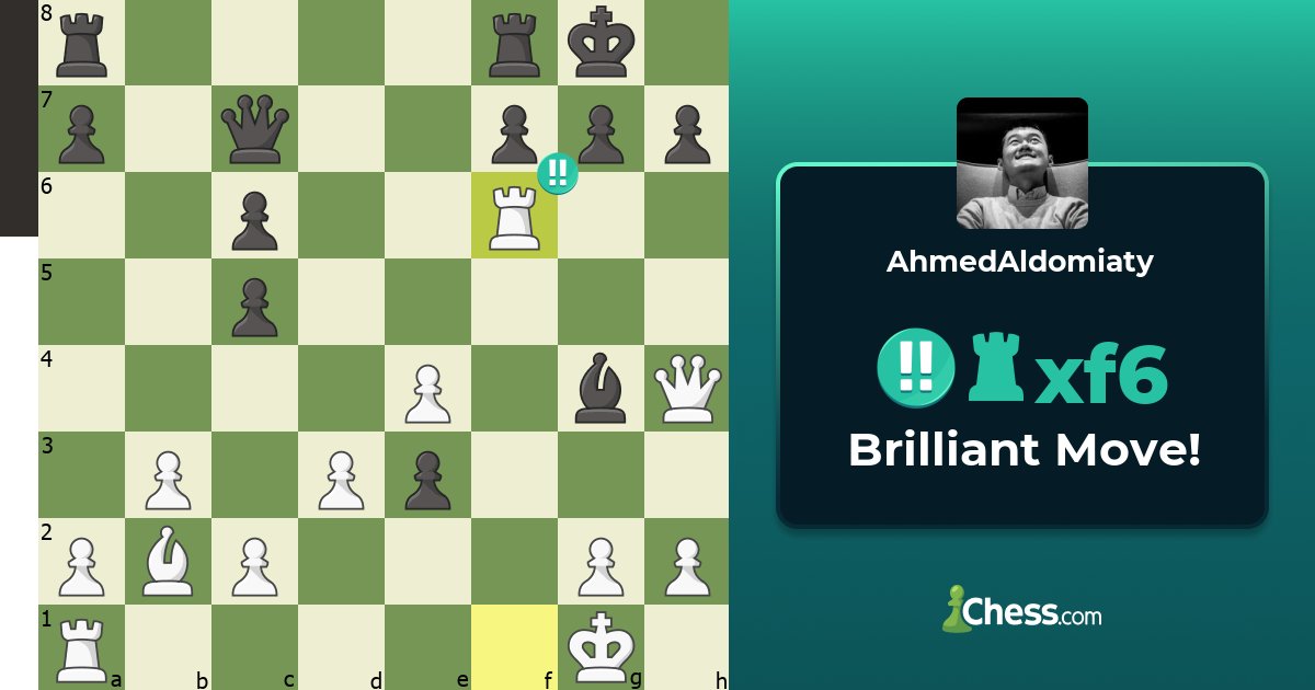 iA7mad09's tweet photo. #chesscom
#chess
#Brilliant https://t.co/vJS0RUq09G