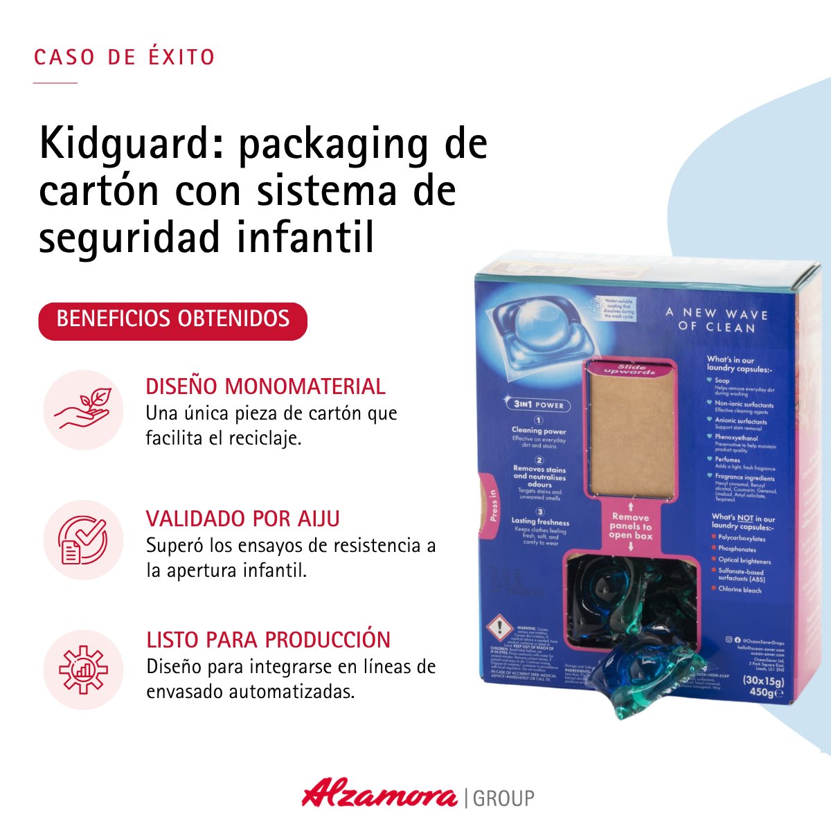 alzamoragroup's tweet photo. ¿Es posible crear un envase de cartón con seguridad infantil utilizando una sola pieza? 📦

💡 Así nace KidGuard: una solución patentada, monomaterial y automatizable, con un sistema de apertura y bloqueo integrado en la propia estructura.

👉 https://t.co/ay3KlXAfJL https://t.co/HXn0HI77py