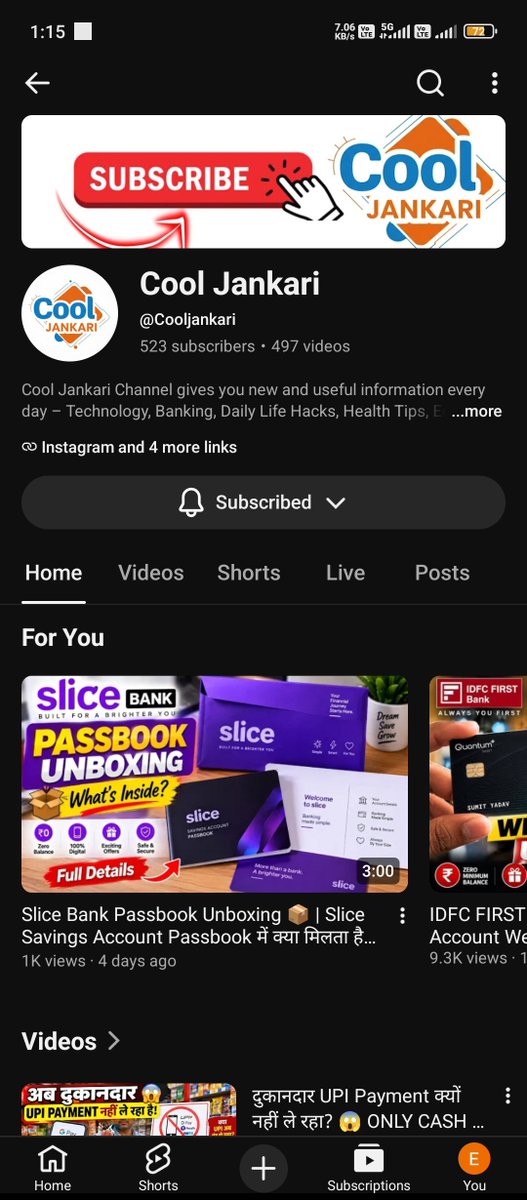 danishYadav07's tweet photo. @YouTubeIndia @TeamYouTube My channel subscriber count has been stuck at 523 on the public channel page for 3 days, while YouTube Studio shows 527 subscribers. Please check and sync the public subscriber count. #YouTube #YouTubeStudio https://t.co/xp4AB6mSZN