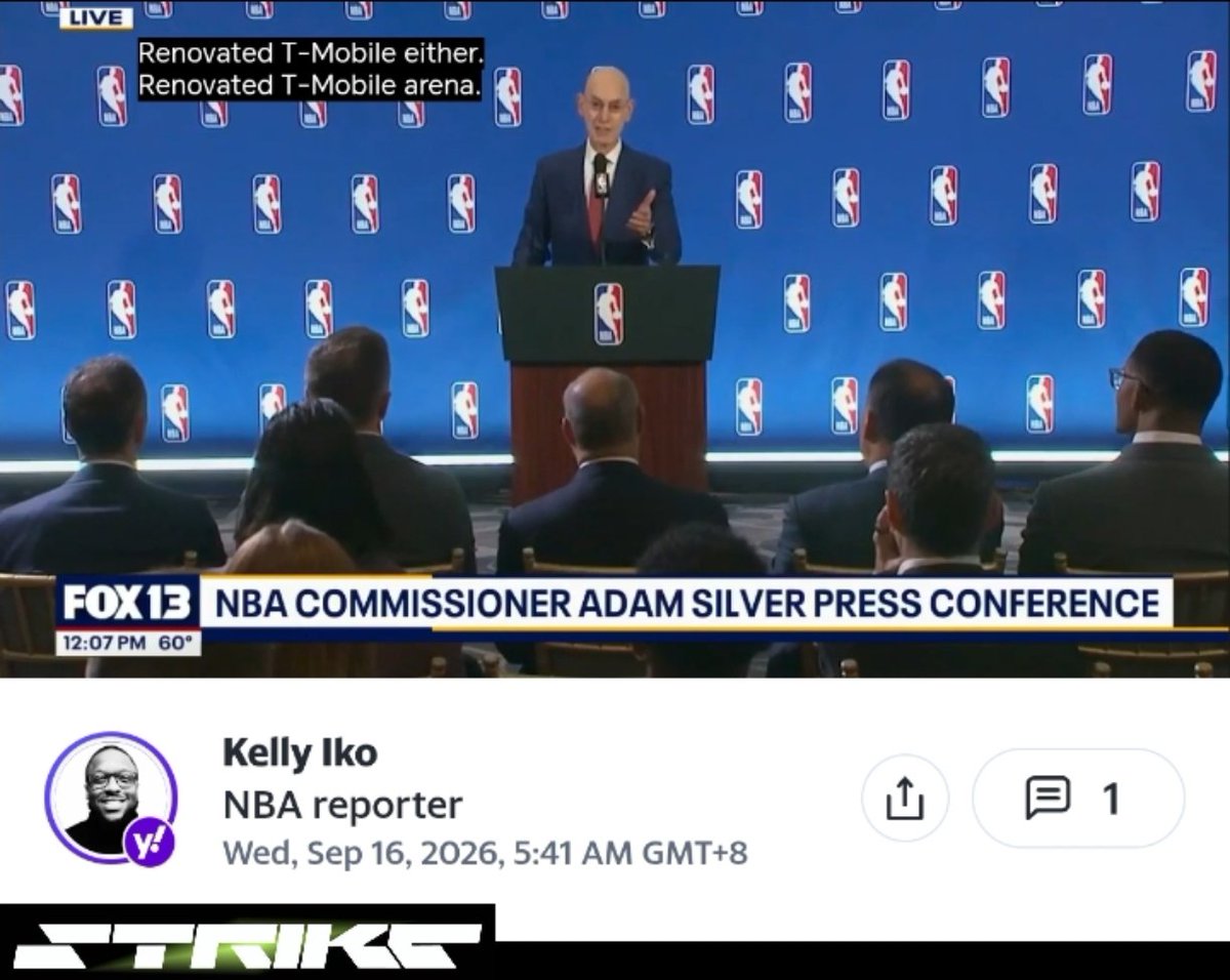 StrikeOrDunk's tweet photo. 3 takeaways from Adam Silver's comments on Clippers investigation, expansion and the second apron https://t.co/aeTMkEUhfX