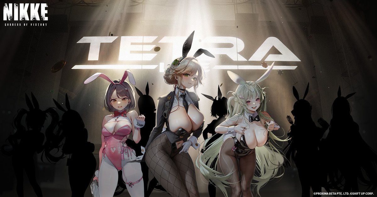 NIKKE_en's tweet photo. 【Guess the Final Winner!】

A most exciting show featuring 99 lovely bunnies is about to start! It will be brutal, thrilling, and full of entertainment!

Who will survive to the very end? Why not make your guess?

Commanders, click the image and leave your prediction!

#NIKKE