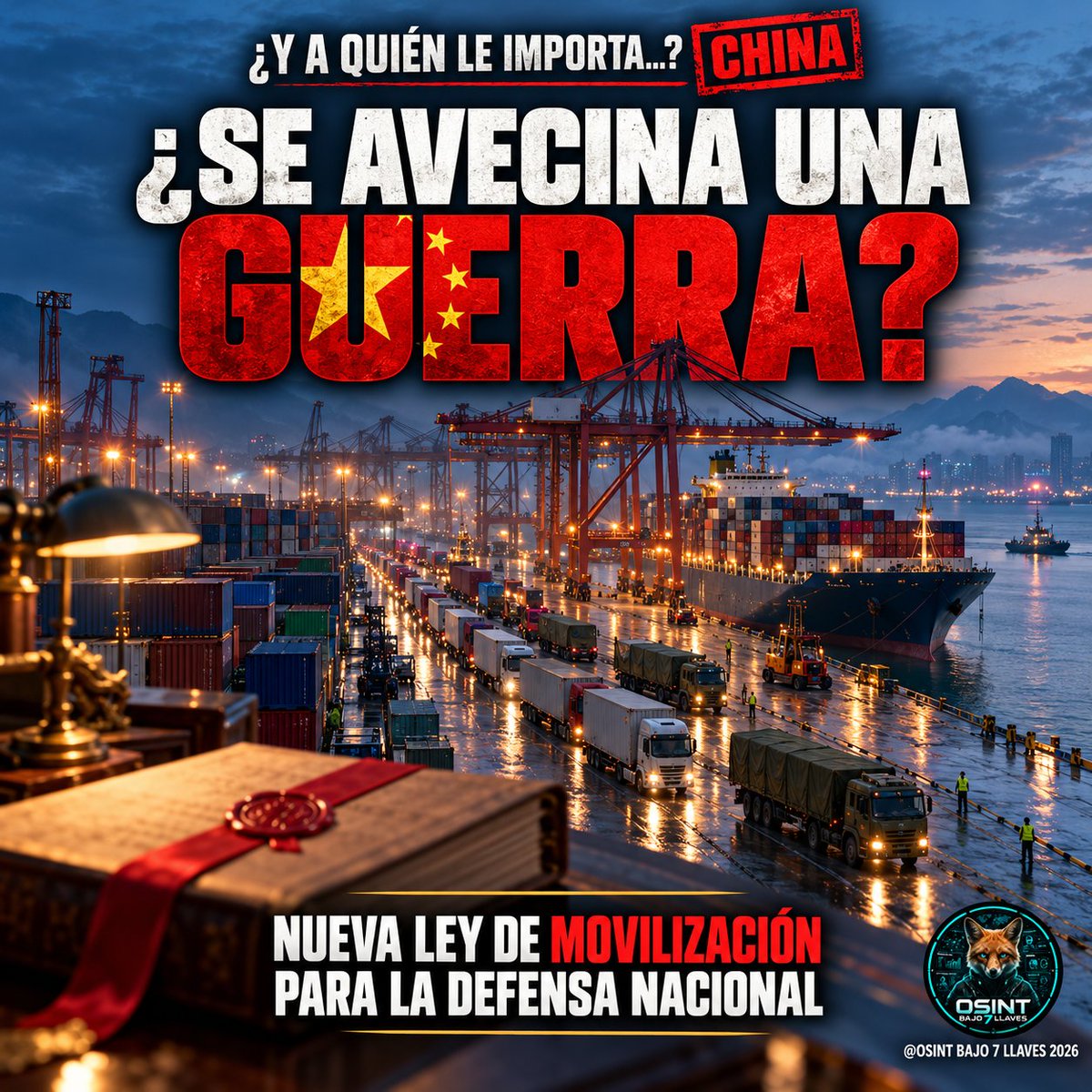 GNOVMIN's tweet photo. 1⃣ China ha reescrito su Ley de Movilización para la   Defensa Nacional. La aprobó el 28 de agosto y entra en vigor el 1 de octubre.   Es la primera reforma desde 2010: 14 capítulos y 82 artículos. Hilo con lo   que dice el texto oficial y lo que no. 🧵 https://t.co/VYiHYSF2Gv
