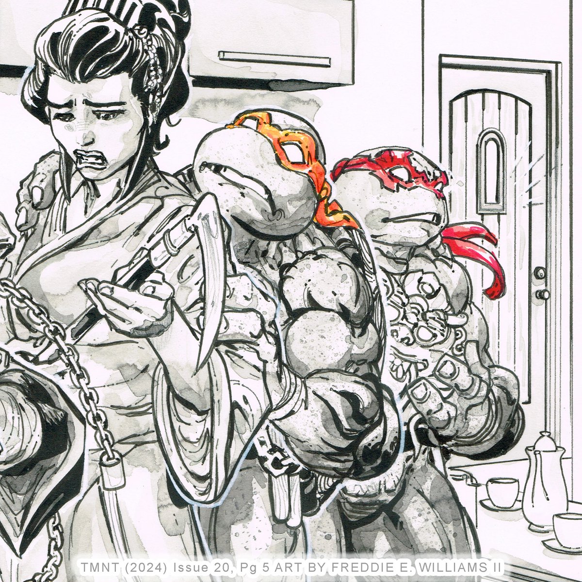 Freddieart's tweet photo. My art from the Teenage Mutant Ninja Turtles issue 20, page 05 from @idwpublishing

PLEASE Like/Comment/Follow for more art! :)
Original art available on https://t.co/VqX8iPP5ps https://t.co/VwnDXvRQwe https://t.co/6NEid3svE0