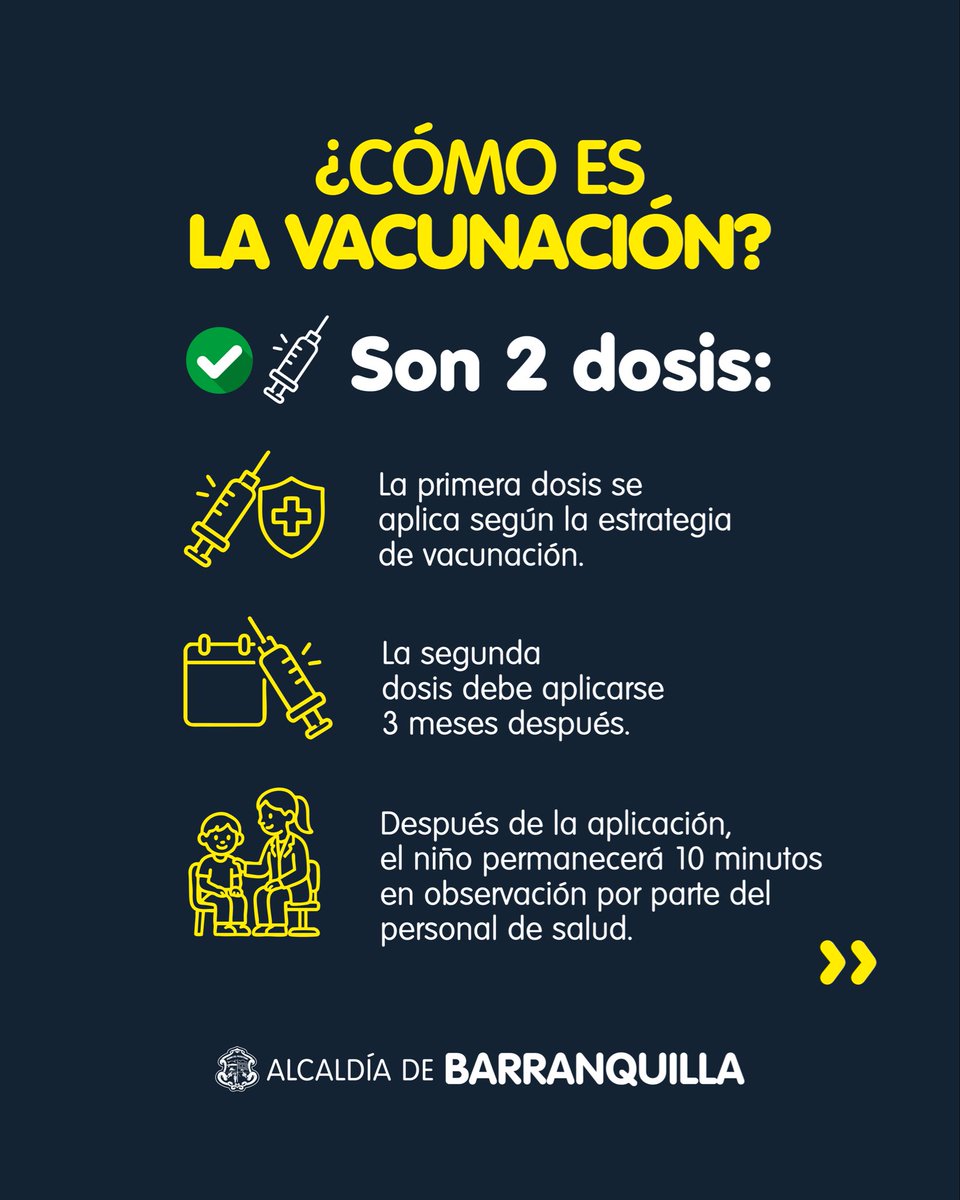 alcaldiabquilla's tweet photo. ¡El dengue también se previene con vacunación! 🙌🏼

Si tu hijo tiene 9 años o cursa cuarto grado y hace parte de la población habilitada, vacúnalo. https://t.co/xV1DNGxPes