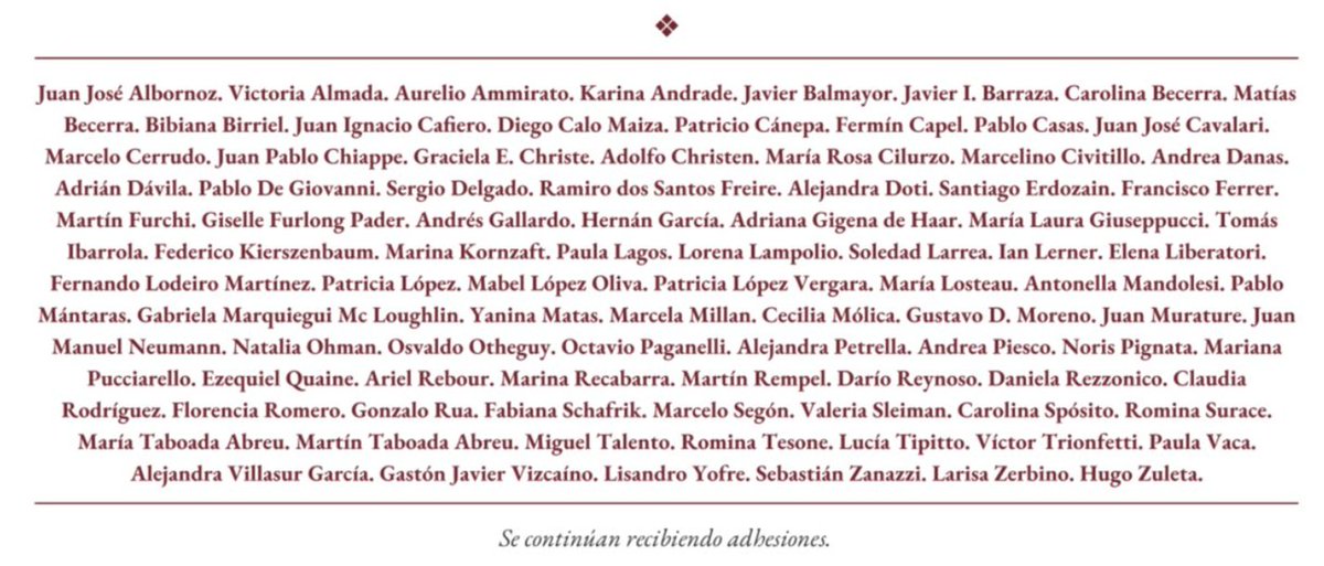 ChadAbrazo's tweet photo. #Justicia | Estos son los nombres y apellidos de los 91 magistrados que respaldan a la jueza que libera delincuentes Laura De Marinis y cuestionan los ataques de funcionarios y periodistas. 

De los 91 nombres, la gran mayoría (estimativamente más de 80) fueron designados durante gobiernos PRO/macrismo en CABA. Solo un puñado de pioneros del fuero CAyT data de antes de 2007.

👉 @proargentina, @jorgemacri, @mauriciomacri, @lauritalonso, @hernanlacunza, @mariuvidal, @WolffWaldo,  y demás kukitas amarillos ¡Háganse cargo!