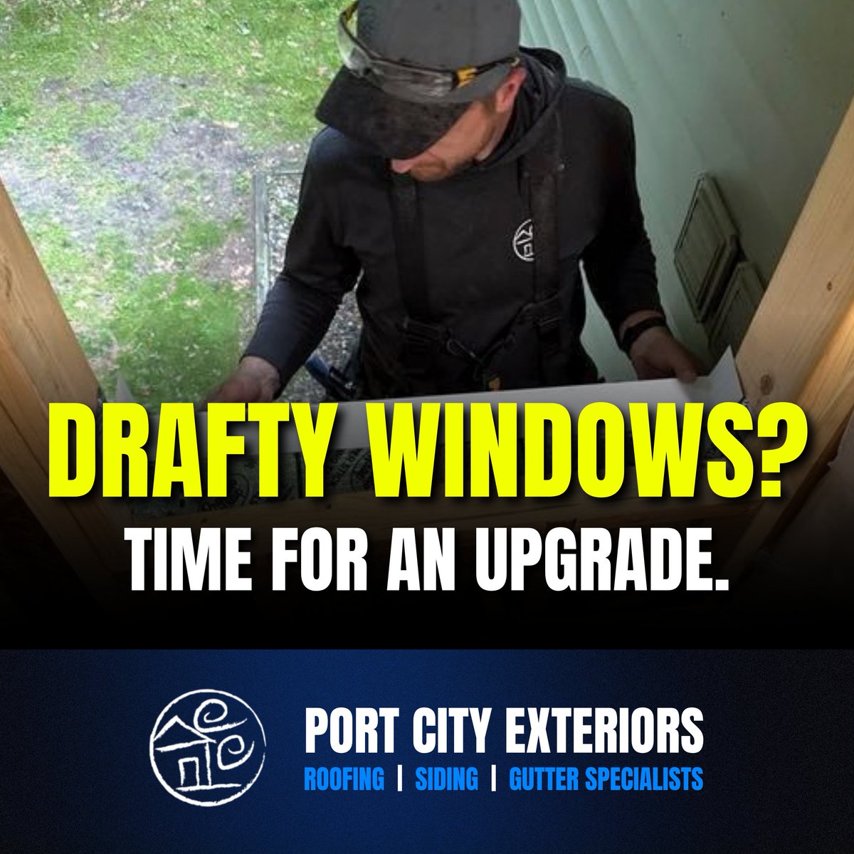 PortCityExt's tweet photo. DRAFTY WINDOWS?
TIME FOR AN UPGRADE.

If you feel cold air near a closed window or see moisture between the panes, it may be time for a replacement. New windows can improve comfort through West Michigan winters.

🏠 Port City Exteriors
🌐 https://t.co/0oTncE5XRV
📲 231-900-1300 https://t.co/k7qigV5xXD