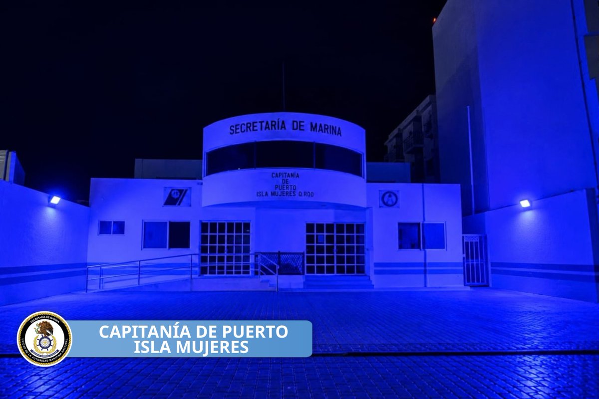 SUBSEAMP's tweet photo. Nuestras Capitanías de Puerto y las ASIPONAS se iluminan de azul para conmemorar el #DíaMarítimoMundial y reconocer a quienes hacen posible la actividad marítima y portuaria de México. ⚓🔵

Bajo el lema “De la política a la práctica: impulsando la excelencia marítima”, de la @IMOHQ nos sumamos a convertir los compromisos en acciones que fortalezcan un sector marítimo más seguro, eficiente, sostenible y resiliente. 🌊

En México, la @SEMAR_mx , a través de la Subsecretaría de Asuntos Marítimos y Portuarios, refrenda su compromiso de impulsar una actividad marítima que contribuya al bienestar y al desarrollo del país.

#WorldMaritimeDay #Semar