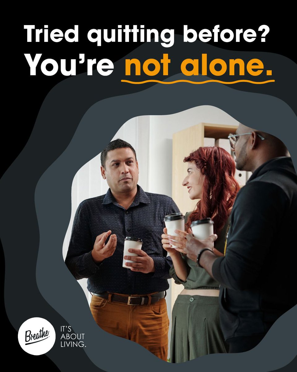 Breathe_Service's tweet photo. Tried quitting before? You’re not alone. 

Nearly all smokers try more than once. This time, do it with support. 

Book a free session with Breathe: https://t.co/1mGPYBFG1J  

Free #support if you live, work, or study in #Camden or #Islington 
#Stoptober  #Let’sQuitTogether https://t.co/geCFp2W2kU