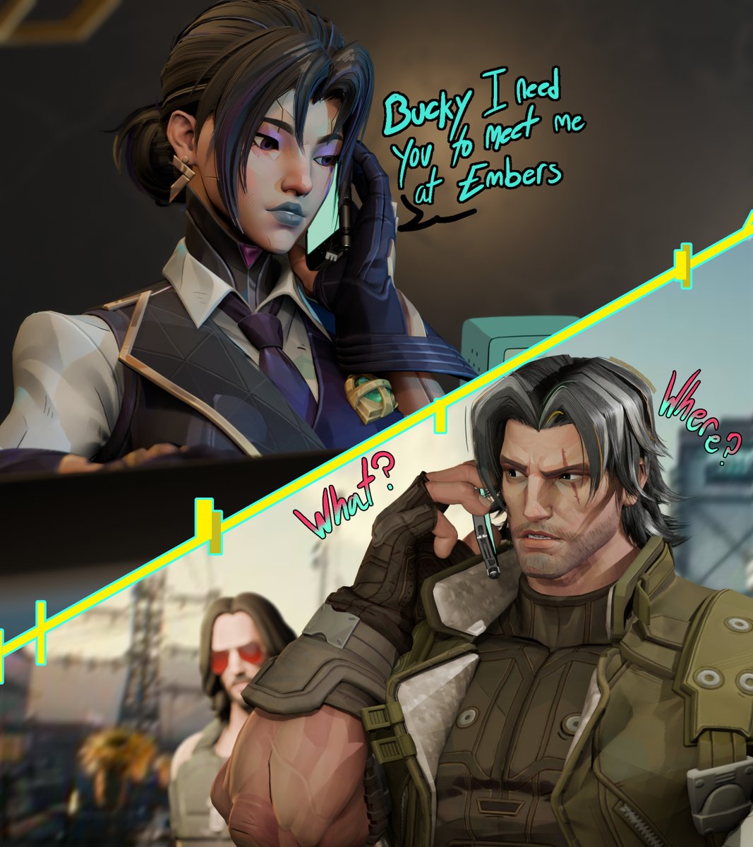 Trashevice's tweet photo. Her skin looked Familiar https://t.co/QYMX6AWMoV
