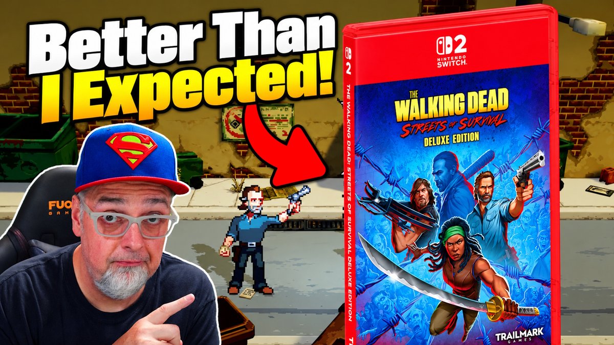 madlittlepixel's tweet photo. The Walking Dead Streets of Survival is a Retro Style Beat Em Up I played on the Switch 2... and it kind of surprised me. I wasn't expecting much... but this game is actually good! 
Check it out in my video here: https://t.co/N0CEBMWbFR
Preorder physical copy for all consoles here: https://t.co/5UDXRA3MnW  
Digital is out now.
