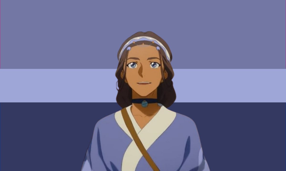 julianmiflaco's tweet photo. bi flag for bisexuals who love katara !!! https://t.co/DkC5SJt9Bg