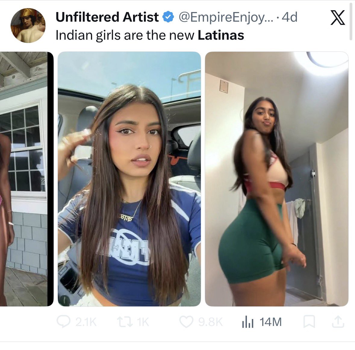 doomernat22's tweet photo. these are literally a few weeks apart. i can probably predict the exact day your gc consensus changed because yall are preparing for a Vance presidential run you have to go back on all your anti-Indian racism https://t.co/tlQNp0gOPI