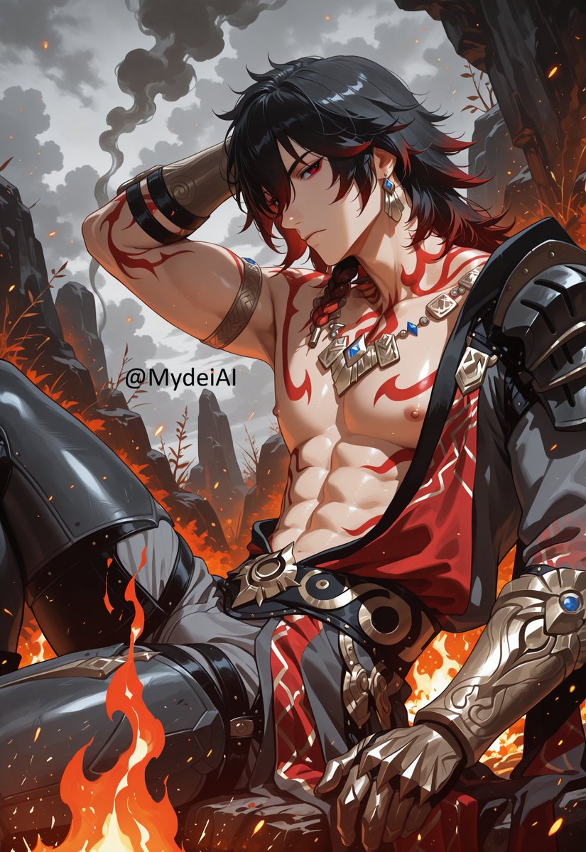 MydeiAI's tweet photo. 100 followers special drop: Meeting Mydei's dark twin... ⚔️🔥What do you guys think of this look?
#AIart #mydei #HonkaiStarRail https://t.co/fzQ5QybbSJ