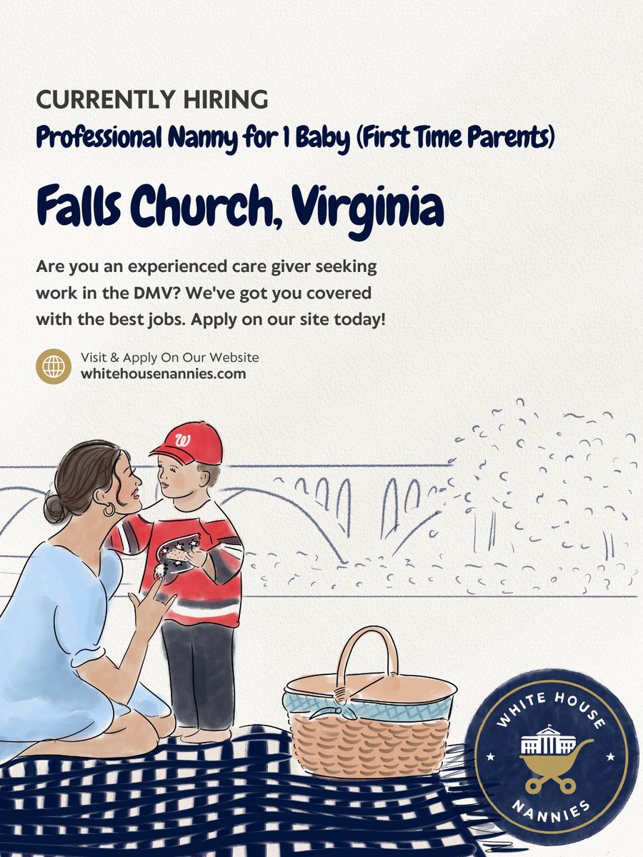 WHNanniesDC's tweet photo. #WhiteHouseNannies #NationalNannyRecognitionWeek #NNRW #NannyAppreciation #NannyLife #ProfessionalNanny #NannyCommunity #NannyPride #DMVNannies #DCNannies #McLeanVA #McLeanJobs #NorthernVirginia #NorthernVirginiaJobs #VirginiaJobs #NoVaNannies #VirginiaNanny #DCJobs #MarylandJobs https://t.co/GnGWijM1Ce