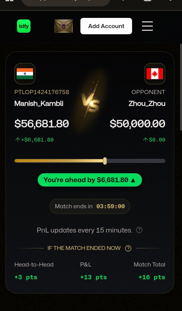 JackofallQ's tweet photo. Match 2
Don't wake up

 @Tradeify @JoinPTL 
I Wish this $6,681.80 was on a funded account with a payout button https://t.co/bec5HYLpBv