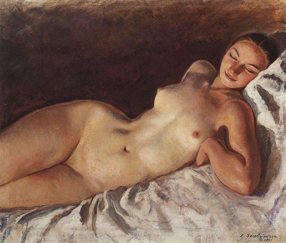 humanpilot's tweet photo. Zinaida Serebriakova - Sleeping nude, 1941 #art #artists https://t.co/CKTAuDQK3L