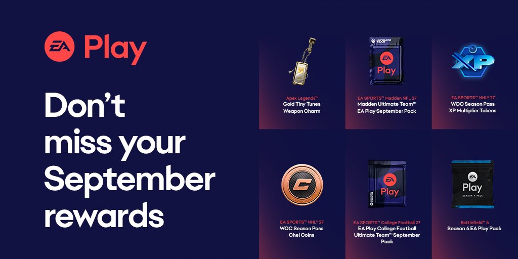 EAPlay's tweet photo. 🍂 Call us basic, but we love a good fall haul. Rake in your September rewards while they’re still in season. https://t.co/F8wOsQYMgY