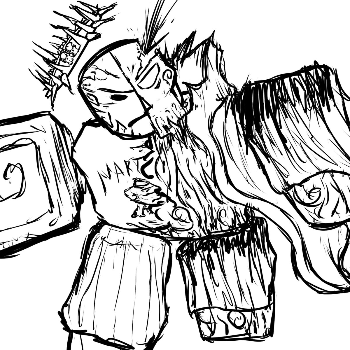 tmm2676's tweet photo. Day 5 of posting #Forsaken till I work for them 
My #dignity noli take, and collabkidd #c00lkidd
Dusekkat #dusekkar fanart, design by @yupiiy0 
(Ill start doing fanarts based on fan concepts now!)
Btw posting friday's drawings today bcs ill cook shit for the weekend https://t.co/1pWzJNzxK0
