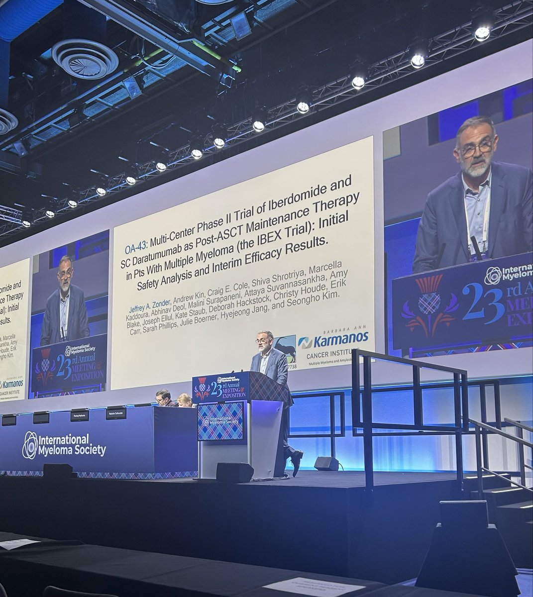 Dr. Jeffrey Zonder (@Amyloid_Planet) — #IMS26 — IBEX data slide