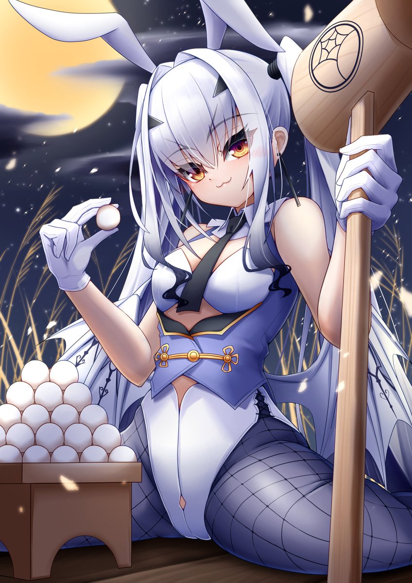 r3_type's tweet photo. 十五夜バニー！
＃メリュジーヌ
＃中秋の名月 https://t.co/6j3mtkHtmG